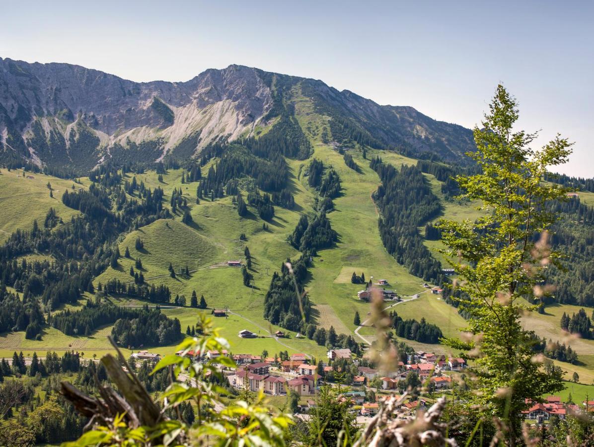 Alpin Lodges - Moderne Appartements Mit Zugang Zu 3000 Qm Spa Panoramahotel Oberjoch باد هينديلانغ المظهر الخارجي الصورة